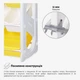 Дитячий стелаж Mealux Coral Mini Yellow (арт. KD-E021 Yellow) - зображення 4