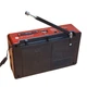 Радиоприемник Golon RX-8866BT с Bluetooth FM AM SW USB MicroSD и LED-фонариком Красный - изображение 3
