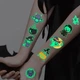 Набір дитячих тимчасових тату "Halloween glow" kids-tatto-halloween-glow-set-1 - зображення 2