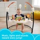 Детский игровой центр Fisher-Price Jumperoo с подсветкой и звуком / Развивающий игровой джемпер Бежевый - изображение 7