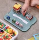 Штабельный контейнер для игрушек и LEGO с игровой крышкой, органайзер для конструктора и мелких деталей, 3-ярусный пластиковый бокс для хранения, контейнер для канцелярии 32,5×30,5×23 см - изображение 3