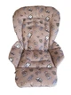 Чехол на стульчик для кормления Bambi M 3233 плащевка Медведики газета коричневый DavLu (B-00040) - изображение 1