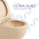 Унитаз подвесной Qtap Robin Ultra Quiet 520×365×340 мм, Beige, с сиденьем Slim Duroplast / Soft-close / Quick Release QTROB26SB48997 - изображение 5