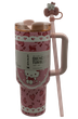 Термос термочашка Stanley Quencher H2.0 Tumbler Світиться у темряві 1,18 л Hello Kitty Pink Love Edition KT7001978 - зображення 5