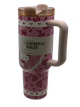 Термос термочашка Stanley Quencher H2.0 Tumbler Світиться у темряві 1,18 л Hello Kitty Pink Love Edition KT7001978 - зображення 7