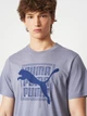 Футболка хлопковая длинная мужская Puma Graphics 69177565 2XL Gray Sky с принтом (4069161736742) - изображение 4