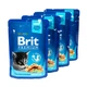 Набор паучей 3+1 Brit Premium Kitten Chicken Chunks для котят кусочки в соусе с курицей 4х100 г - изображение 3