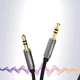 Аудио кабель AUX UGREEN AV119 Cable Alu Case mini jack 3,5 mm на mini jack 3,5 mm (3 pin, 3m). Grey - изображение 5