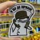 Шеврон, нашивка, патч ФЛОРК Я НЕ ЗНАЮ ГДЕ СВЯЗЬ FLORK с липучкой 8 см - изображение 2