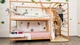 Двухъярусная кровать Монтессори "Джунгли" со столиком от Busy Wood 200х90 см Натуральное дерево+Белый - изображение 3