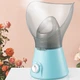 Паровая сауна для лица Facial Steamer BY1088 с функцией ингаляции 2 насадки 130 Вт 60 мл для глубокого очищения кожи и увлажнения Белая - изображение 1