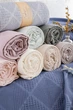 Вафельне простирадло Saheser Cotton Pique160×230 см. Lavin Krem - зображення 3