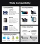 Кабель Warrky USB C to DisplayPort 1.4, 8K@60Hz 4K@240Hz 2K@360Hz, 2м, black - изображение 6