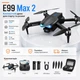 Квадрокоптер E99 Max Mini 4K WiFi FPV с камерой, бесщеточный дрон, складной квадрокоптер до 150 м, дрон для начинающих, удержание высоты, 2 аккумулятор - зображення 1