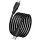 Дата кабель Hoco X124 Bien silicone Type-C to Type-C 60W (1m) Black - зображення 4