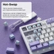 Клавіатура Ajazz AK820 Sea Salt Switch White (AK820-SS-PWB) - зображення 9