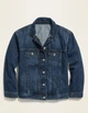 Жіноча джинсова куртка Old Navy Denim Boyfriend Jacket синя розмір M - изображение 4
