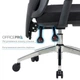 Офисное кресло OfficePro Aero OC490B Black (OC490B) - изображение 12