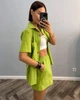 Жіночий костюм лляний зелений L-XL с1050.388 - зображення 2