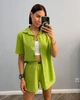 Жіночий костюм лляний зелений L-XL с1050.388 - зображення 3