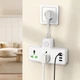 Сетевой удлинитель Hoco AC11A Voyage 2-Position Expansion Socket (1C3A) (8.5 cm) White - изображение 6