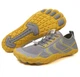 Обувь для пляжа и кораллов аквашузы Diving shoes серые с желтым на шнурках 37 ( 23,8 см ) 324 - изображение 2