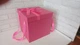 Большая подарочная раскладная коробка сюрприз 25x25х25см Party Box, Пивной бокс для напитков и закусок малиновая - изображение 2