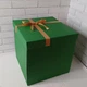 Большая подарочная раскладная коробка сюрприз 25x25х25см Party Box, Пивной бокс для напитков и закусок зеленая - изображение 1