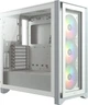 Корпус Corsair iCUE 4000X RGB / без БП / Mid-Tower / ATX, E-ATX / USB Type-C / 3x120mm RGB / Белый - изображение 2