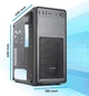 Компьютерный корпус VulTech VCO-M1699P Черный с БП - изображение 4