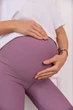 Велосипедки для беременных в рубчик Larnaka S Lullababe лиловый - изображение 2