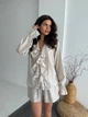 Жіночий літній костюм з воланами (блуза+шорти) Uaclothes 46 Бежевий (like38115-185471350) - изображение 2