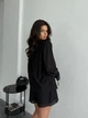 Жіночий літній костюм з воланами (блуза+шорти) Uaclothes 46 Чорний (like38132-185641350) - изображение 7