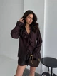 Жіночий літній костюм з воланами (блуза+шорти) Uaclothes 46 Коричневий (like38128-185601350) - изображение 4