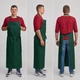 Фартук водонепроницаемый с нагрудником/мясные и рыбные цеха/зеленый - изображение 2