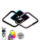Люстра потолочная светодиодная смарт с музыкальной колонкой и RGB подсветкой Light House SRS-20547/2 49Вт черная - зображення 1
