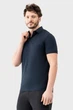 Футболка-поло AVECS синя із трикотажу Double Face 2XL - зображення 4