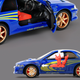 Металева модель машина Subaru Impreza 1:32 зі світлом і звуком Інерційна машинка в коробці субару синій легенда модель - зображення 7