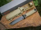 Ніж фултанг туристичний Gerber Portland Oregon 24 см US Тanto олива в чохлі - зображення 7