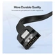 Кабель передачі даних SATA 3 Data Cable 0.5m 90° corner US217 Black Ugreen - зображення 3