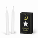 Белые свечи Witchcraft Candles для декора, медитации и ритуалов 10 см - набор декоративных свечей для дома, свадьбы и релакса - изображение 1