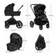 Универсальная коляска 2 в 1 Lionelo FREYA 2IN1 BLACK ONYX - зображення 4