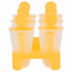 Формы для мороженого Stenson R21107 пластиковые 6 шт 10x9.5 см Yellow - изображение 2