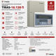Прибор приемно-контрольный пожарный Tiras ППКП - 16.128 П 220V 30 ВА Серый - изображение 2
