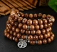 Сандаловые четки 108 бусин Mala Beads с подвеской «Дерево жизни» – браслет для йоги и медитации - изображение 1