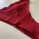 Базові стрінги в рубчик жіночі трусики з еластичним поясом L/XL Бордовий (20246) - изображение 8