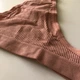 Базові стрінги в рубчик жіночі трусики з еластичним поясом L/XL Рожевий (20246) - изображение 7