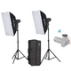 Набор студийного света Visico VL-400 Plus Softbox KIT - изображение 2