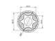 Шестерня редуктора блендера Grunhelm EBS-1000MC SATURN ST-FP0053 ROTEX RTB-890 Holmer HBSS-1010B - изображение 4