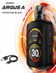 Многоразовая Pod-система Voopoo Argus A Phantom Black черный веп 30 Вт под система 1100 мАч до 3.0 Ом цинковый сплав - изображение 1